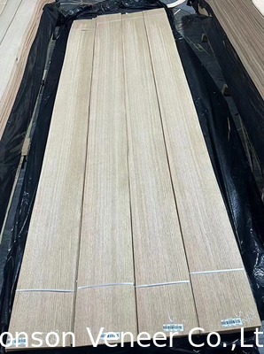 Długość 300 cm Płytka z fałderem z drewna czerwonego dęba Quercus Grade AAA Grubość 0,5 mm