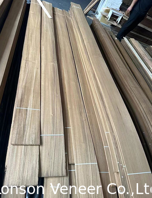 0.40MM Quarter Cut Burma Teak Wood Veneer For Fancy Boards meble