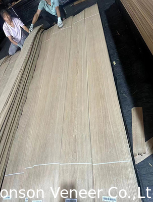 Lonson White Oak Wood Veneer Crown Cut Panel Grade A Grubość 2 mm